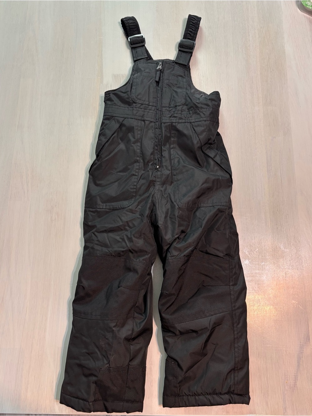 Kids Girls Boys Unisex 4t Snow Bibs Pants Black
